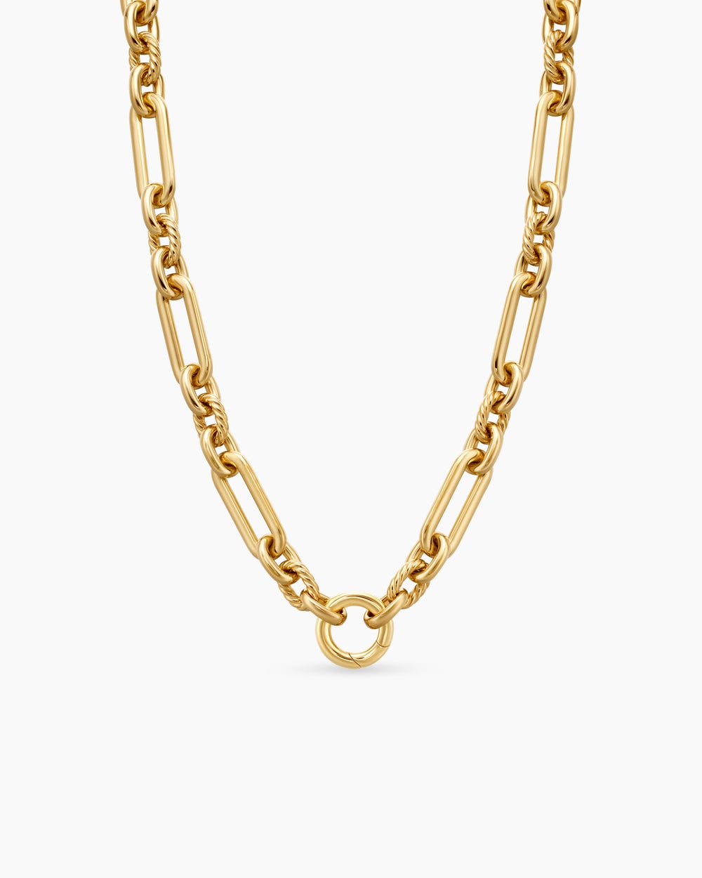 Womens Lexington Chain Necklace in 18ct Yellow Gold, 9.8mm