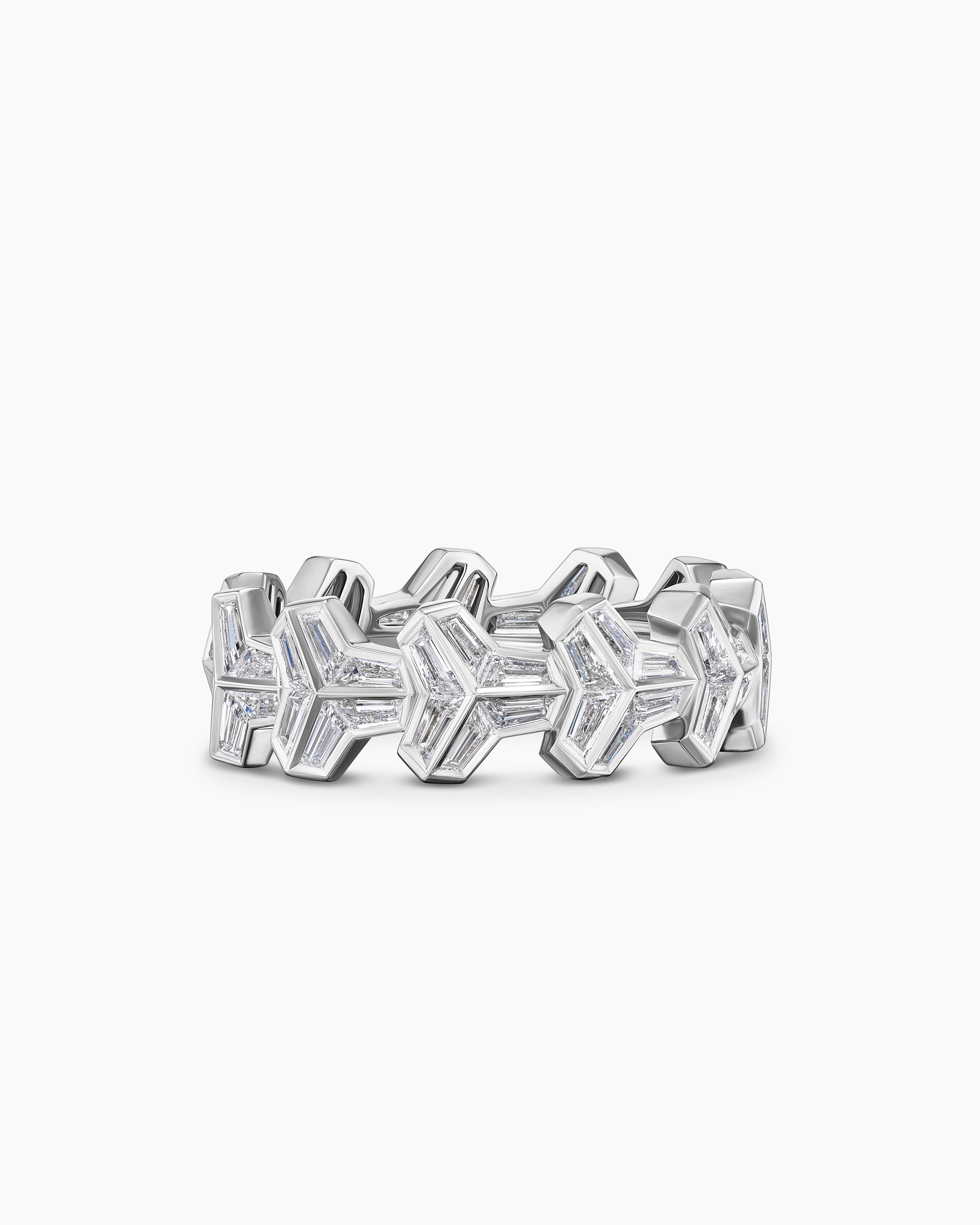 Anneau Armory en platine avec diamants homme 