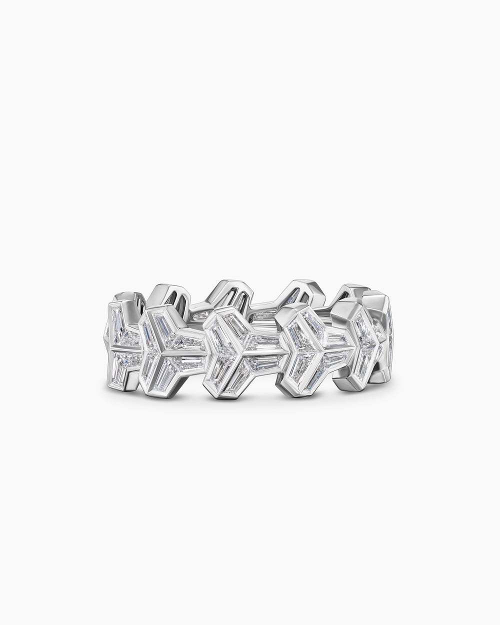 Anneau Armory en platine avec diamants homme