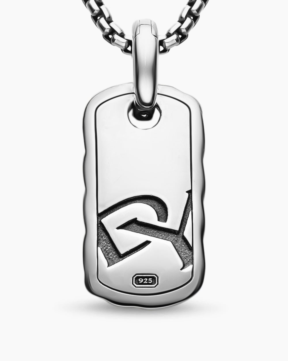 Médaille Sculpted Cable de petite taille en argent massif, 10 mm femme