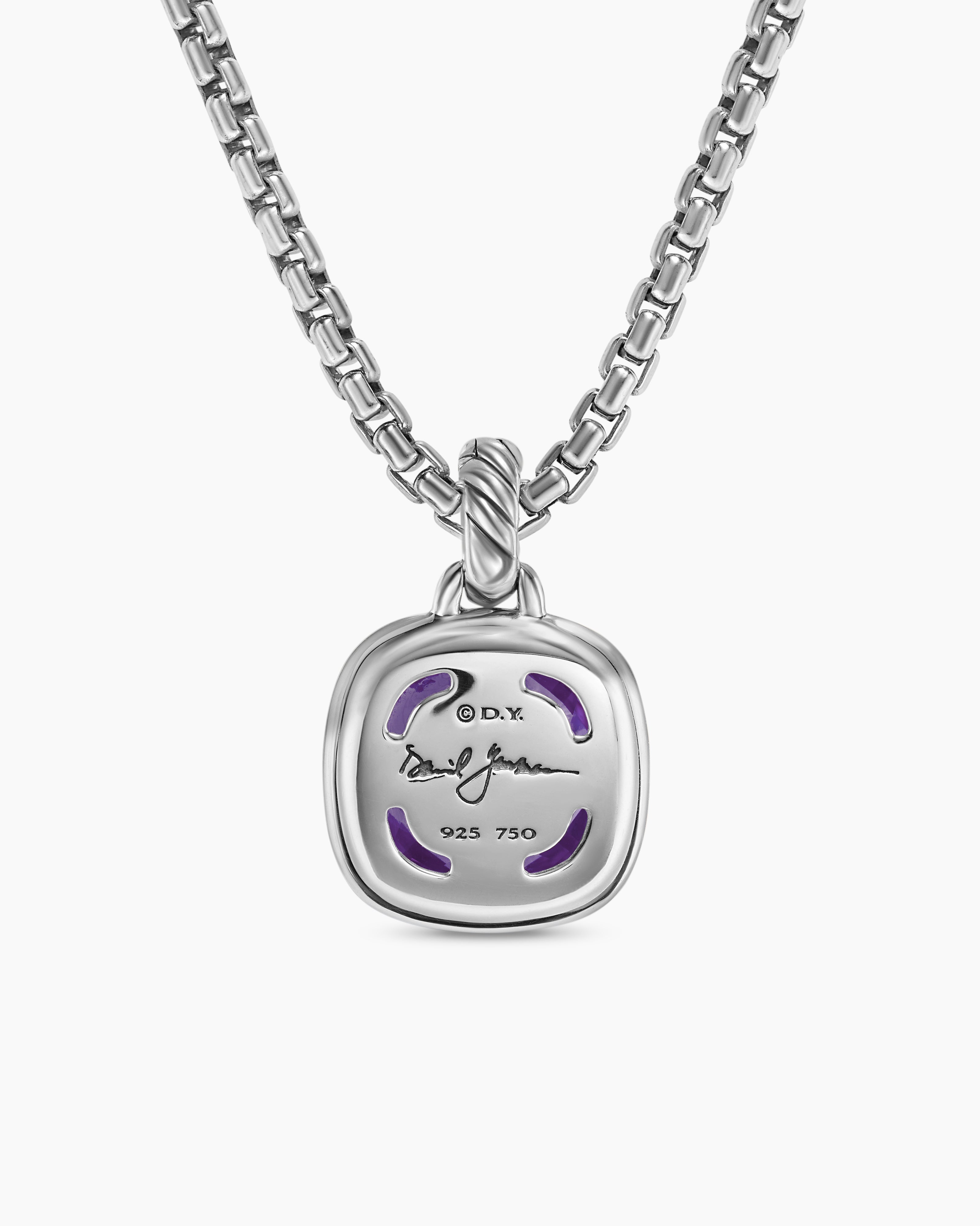 David Yurman Albion Blue Topaz Pendant Necklace