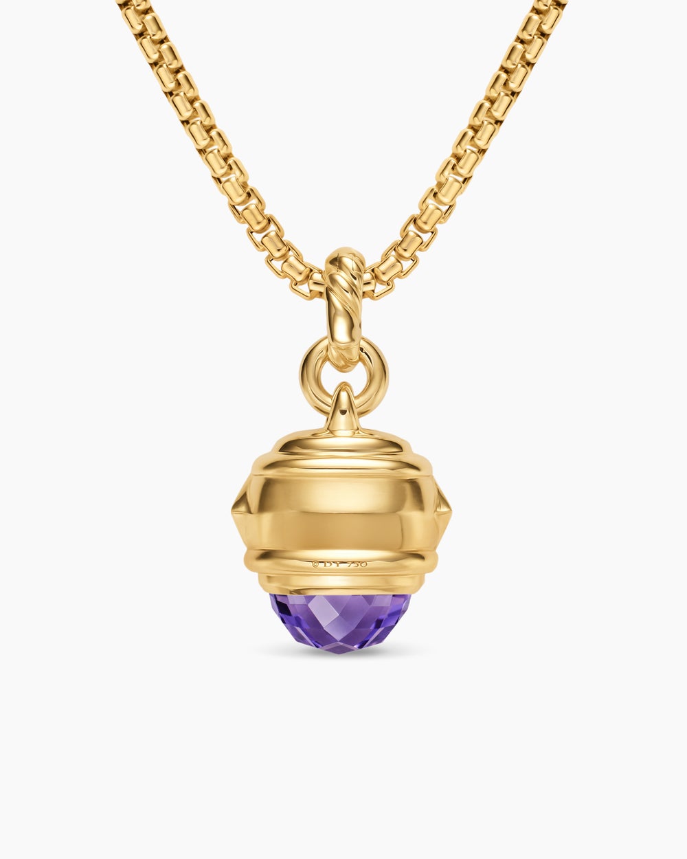 Amulette Renaissance® en or jaune 18 carats avec améthyste, tourmaline rose et tsavorites, 19,8 mm femmes