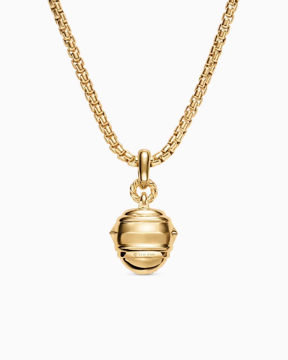 Womens Renaissance® Pavé Amulet in 18K Yellow Gold with Emeralds and Diamonds, 17mm