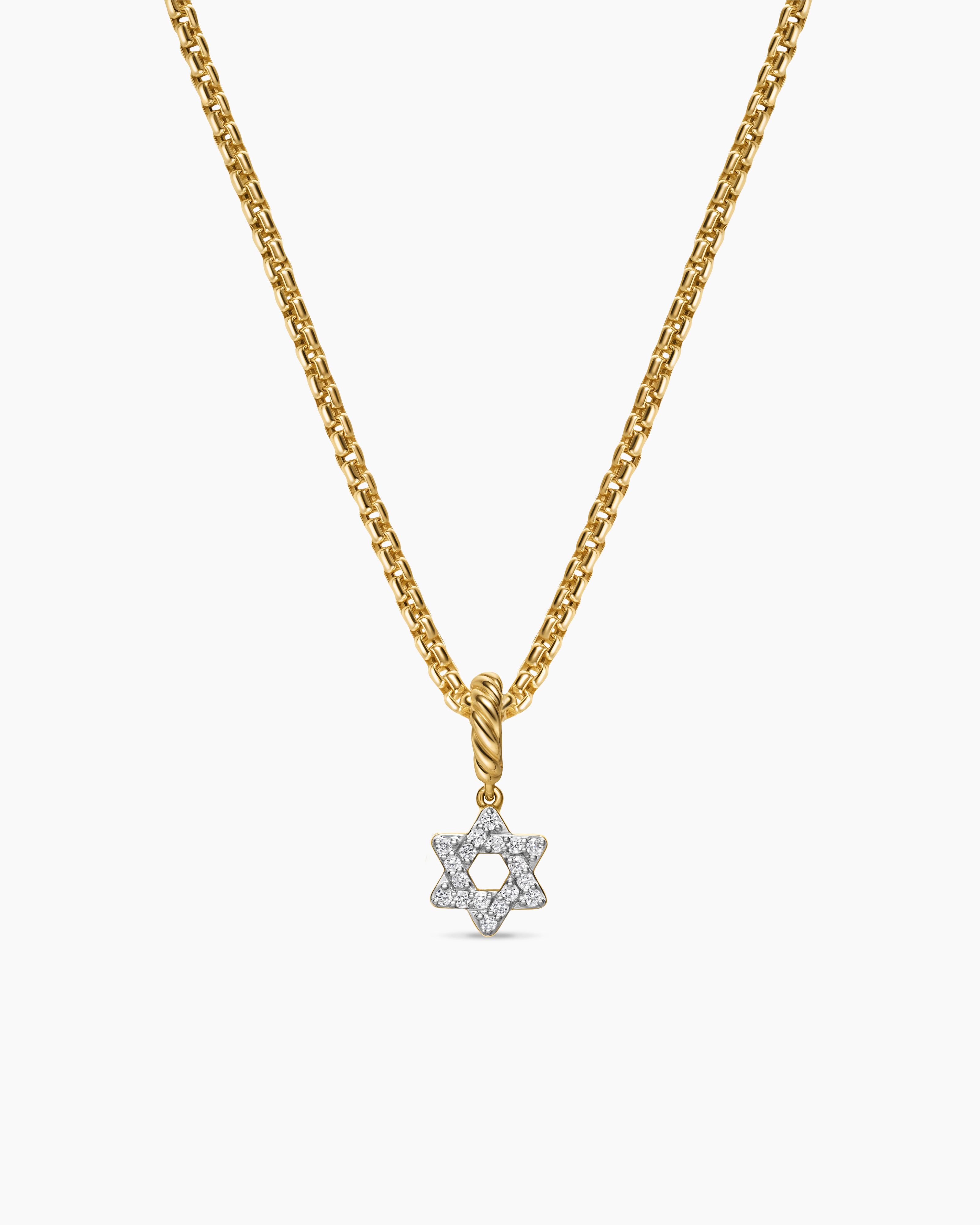 David Yurman パヴェダイヤモンド　ペンダントヘッド Star of David Amulet in 18K Gold | David Yurman