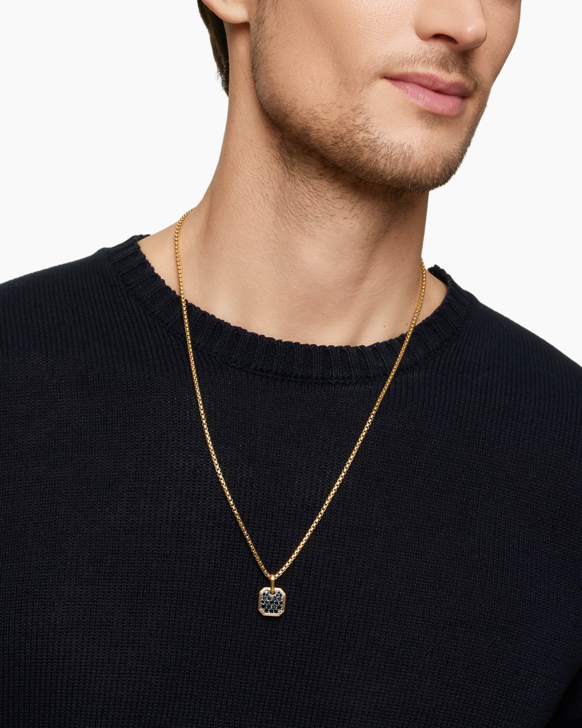 Men's Octagonal Gold Amulet | David Yurman