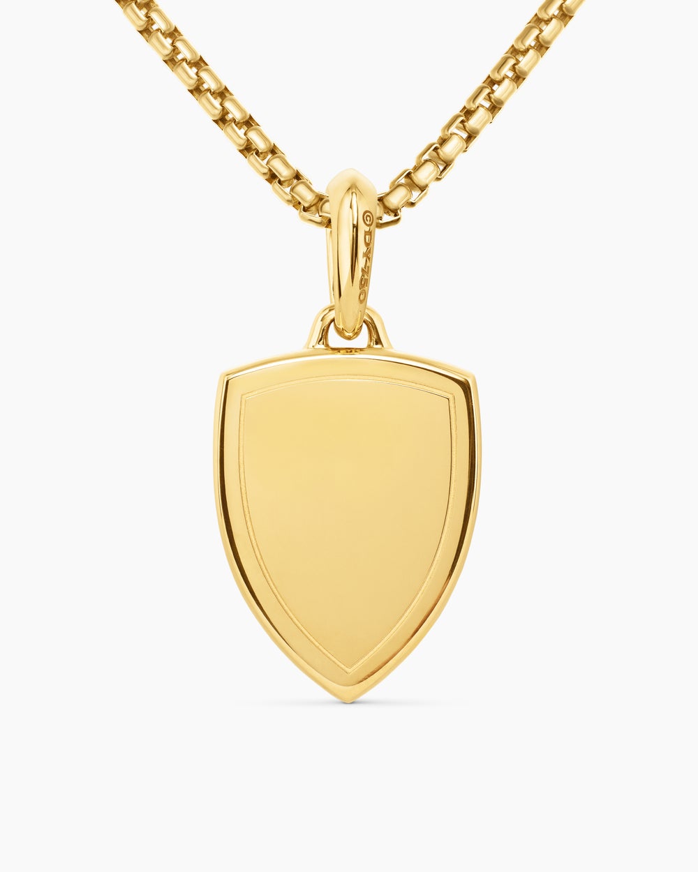 Mens St. Michael Amulet in 18K Yellow Gold, 26mm