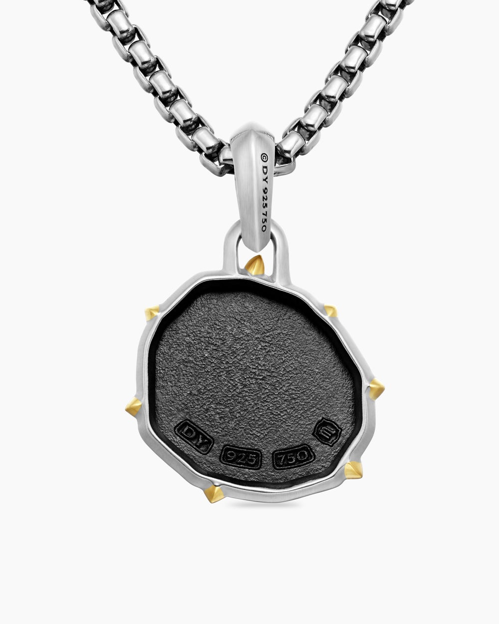 Amulette Scorpion en argent sterling avec or jaune 18 carats, 23 mm hommes