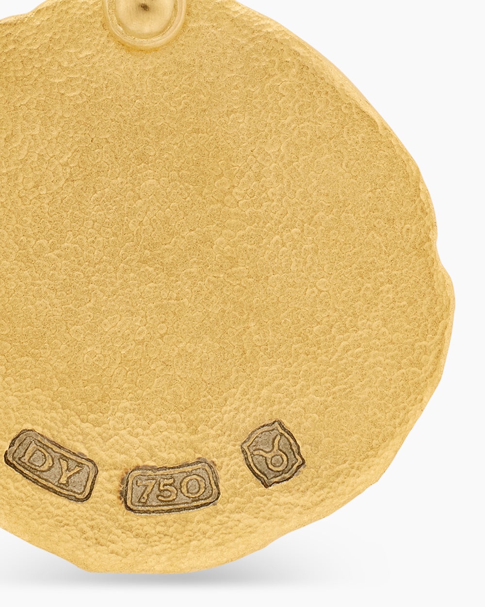 Amulette Taureau en or jaune 18 carats, 17 mm homme
