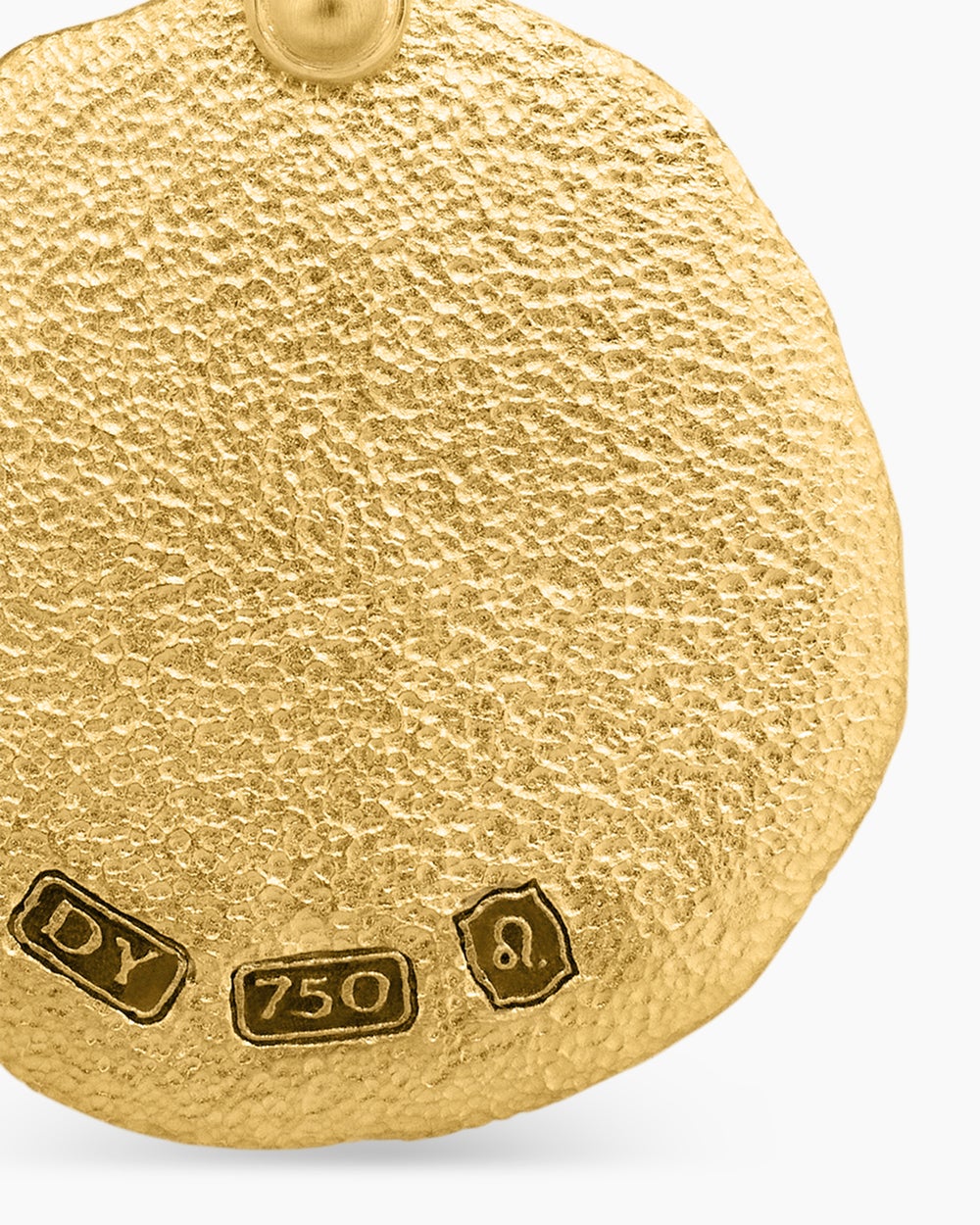Mens Leo Amulet in 18K Yellow Gold, 17mm