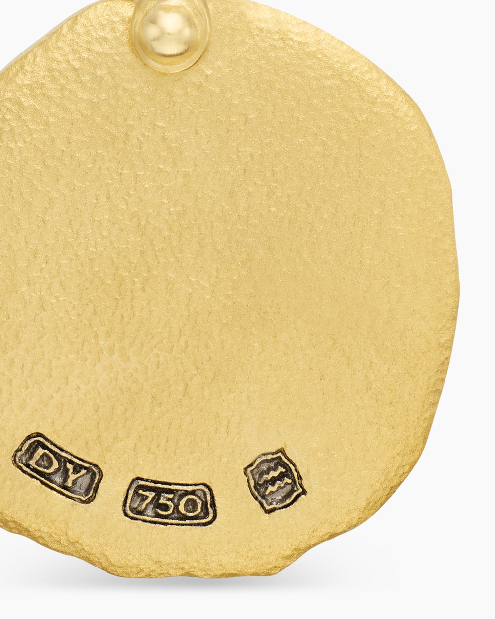 Mens Aquarius Amulet in 18K Yellow Gold, 17mm