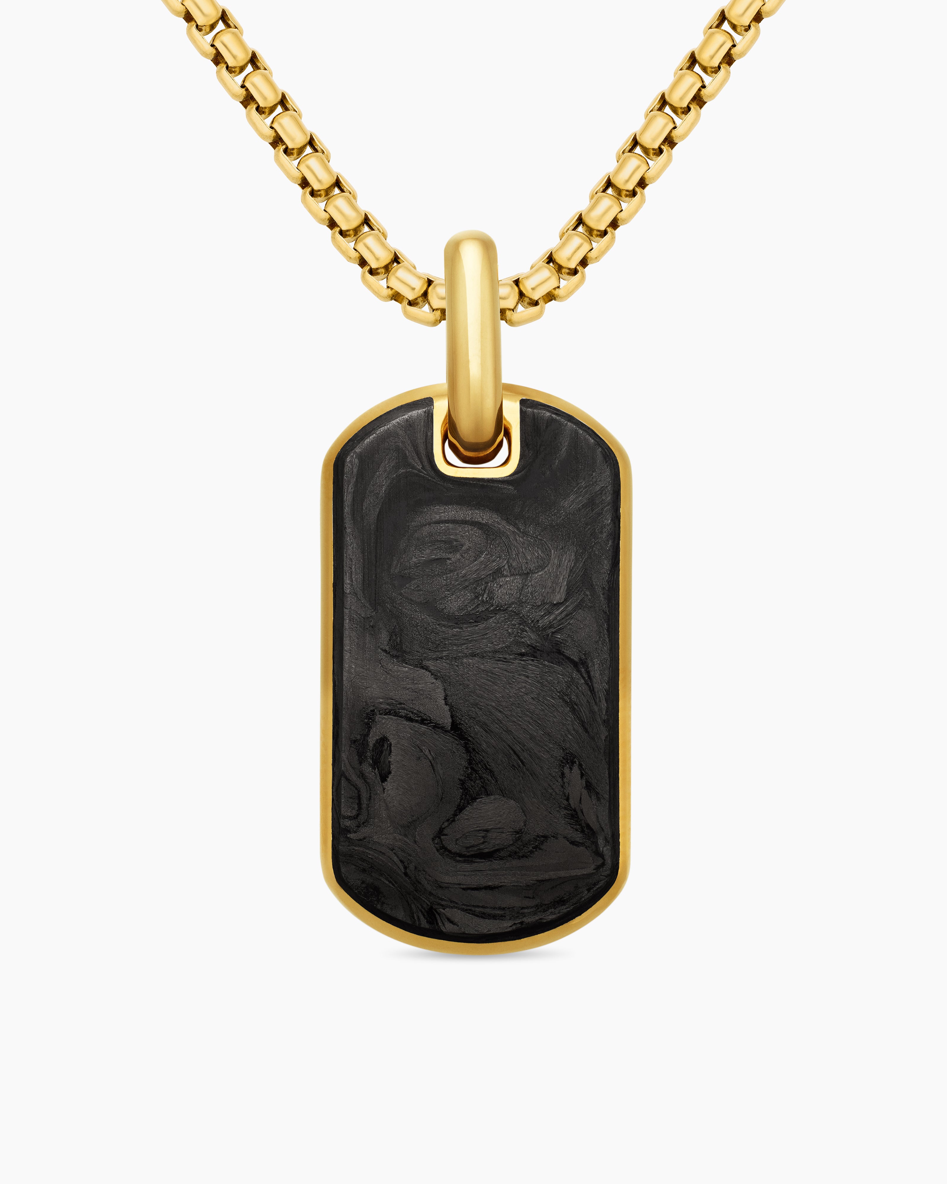 M&eacute;daille Forged Carbon en or jaune 18 carats, 34,5 mm