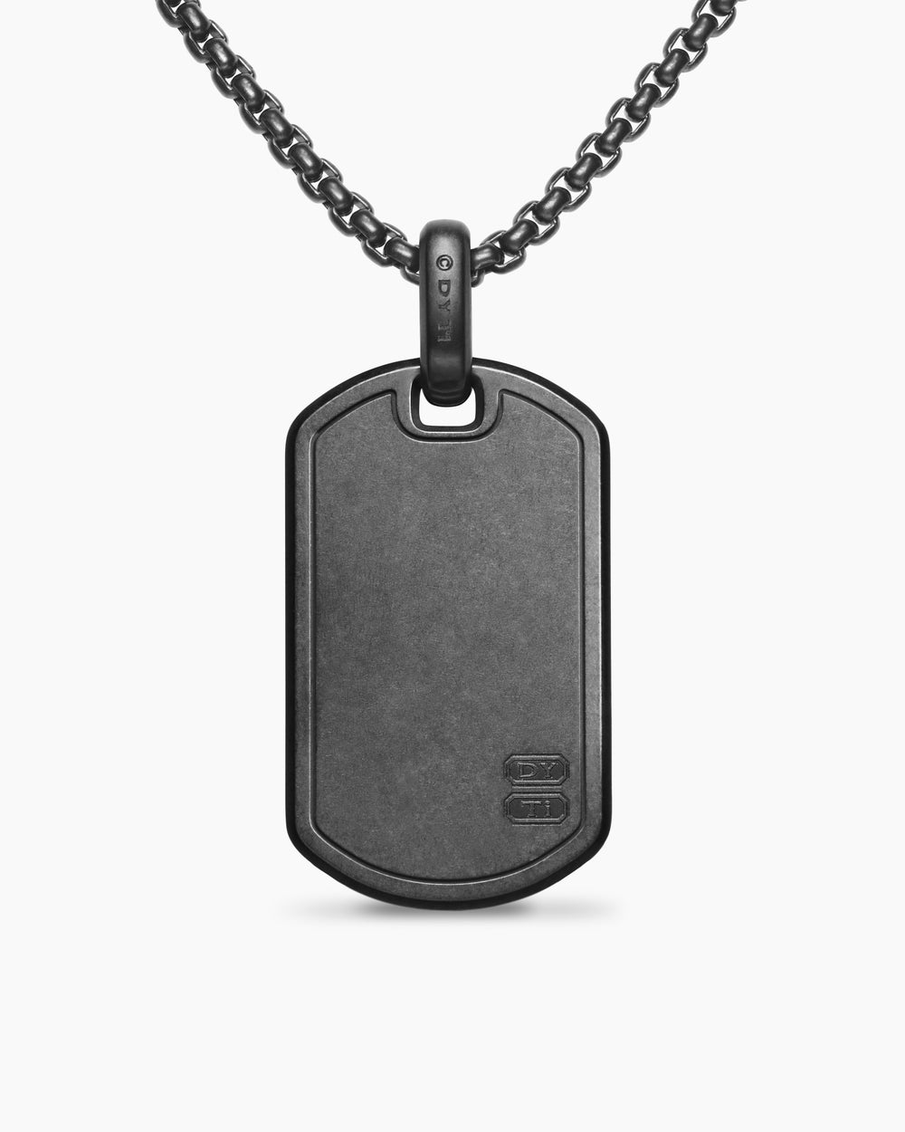 Médaille Pyramid en titane noir avec diamants noirs, 35 mm homme