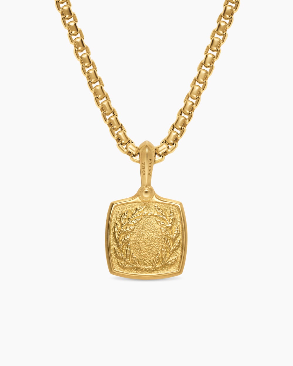 Mens Petrvs® Horse Amulet in 18K Yellow Gold, 15.8mm