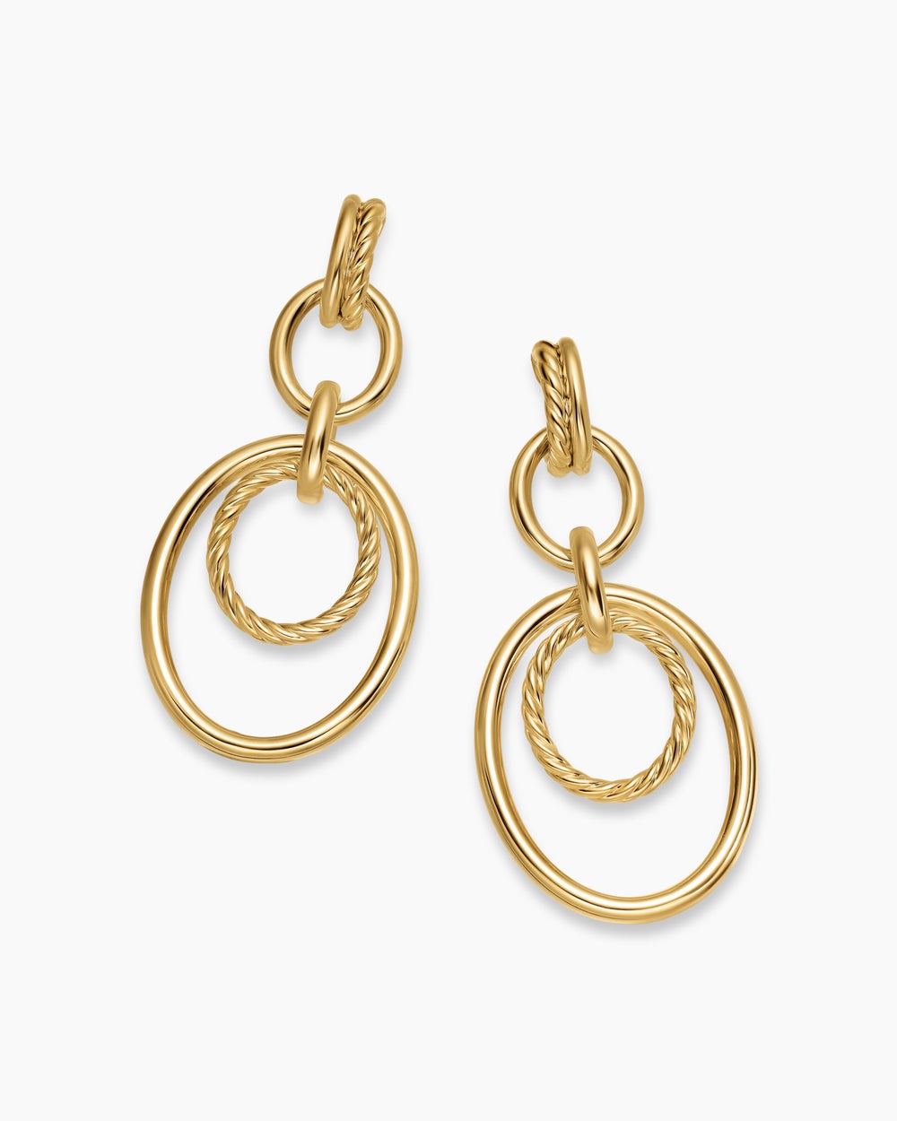 Womens DY Mercer® Mobile Drop Earrings in 18K Yellow Gold, 65.7mm