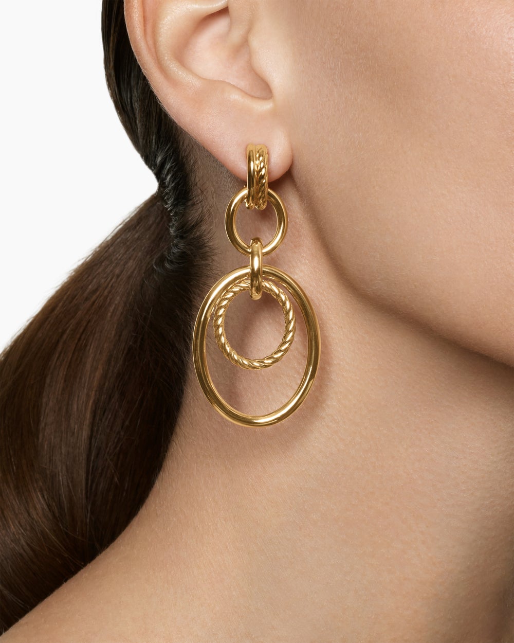 Womens DY Mercer® Mobile Drop Earrings in 18K Yellow Gold, 65.7mm