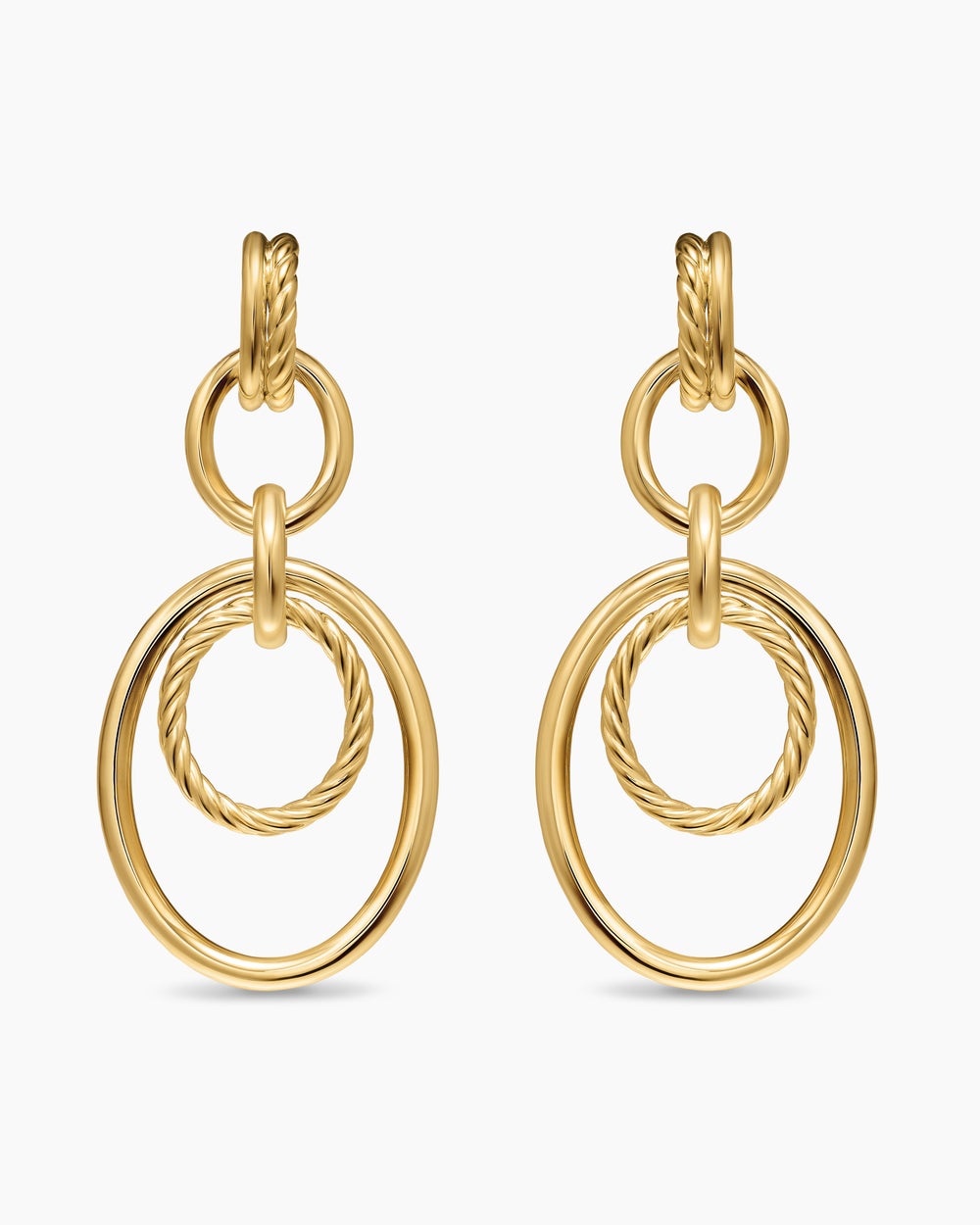 Womens DY Mercer® Mobile Drop Earrings in 18K Yellow Gold, 65.7mm