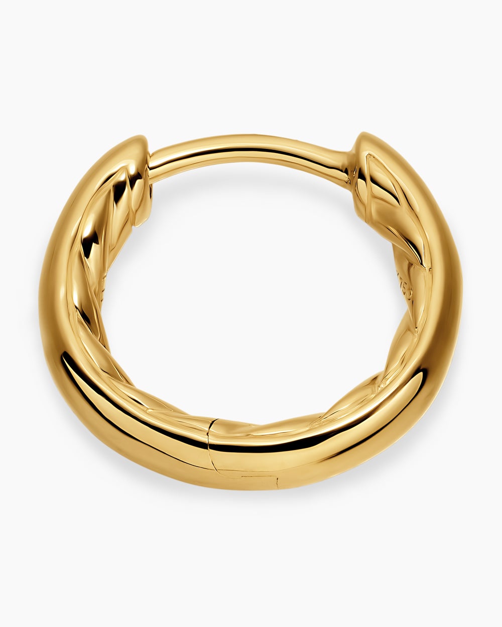 Womens DY Mercer® Huggie Hoop Earrings in 18K Yellow Gold, 12mm