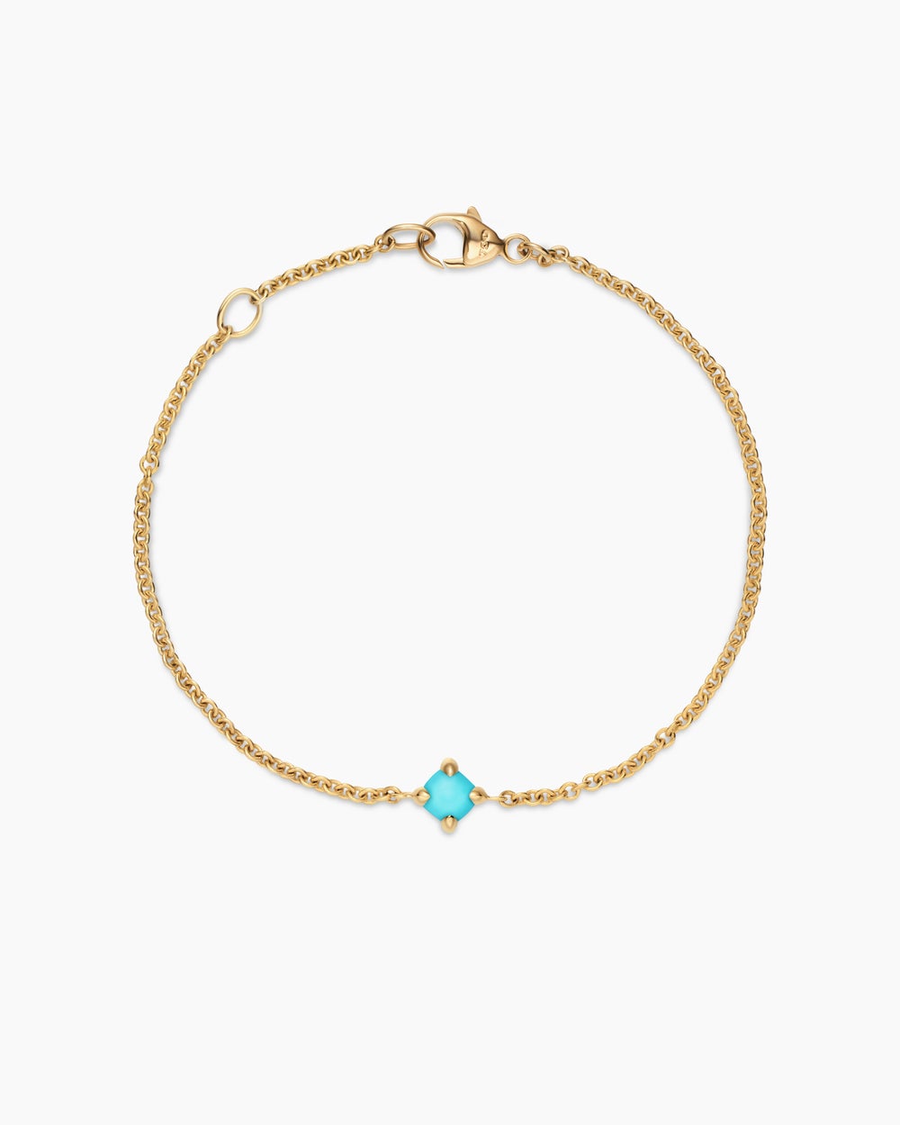 Chatelaine® Teen Bracelet in 18K Yellow Gold with Turquoise, 4mm