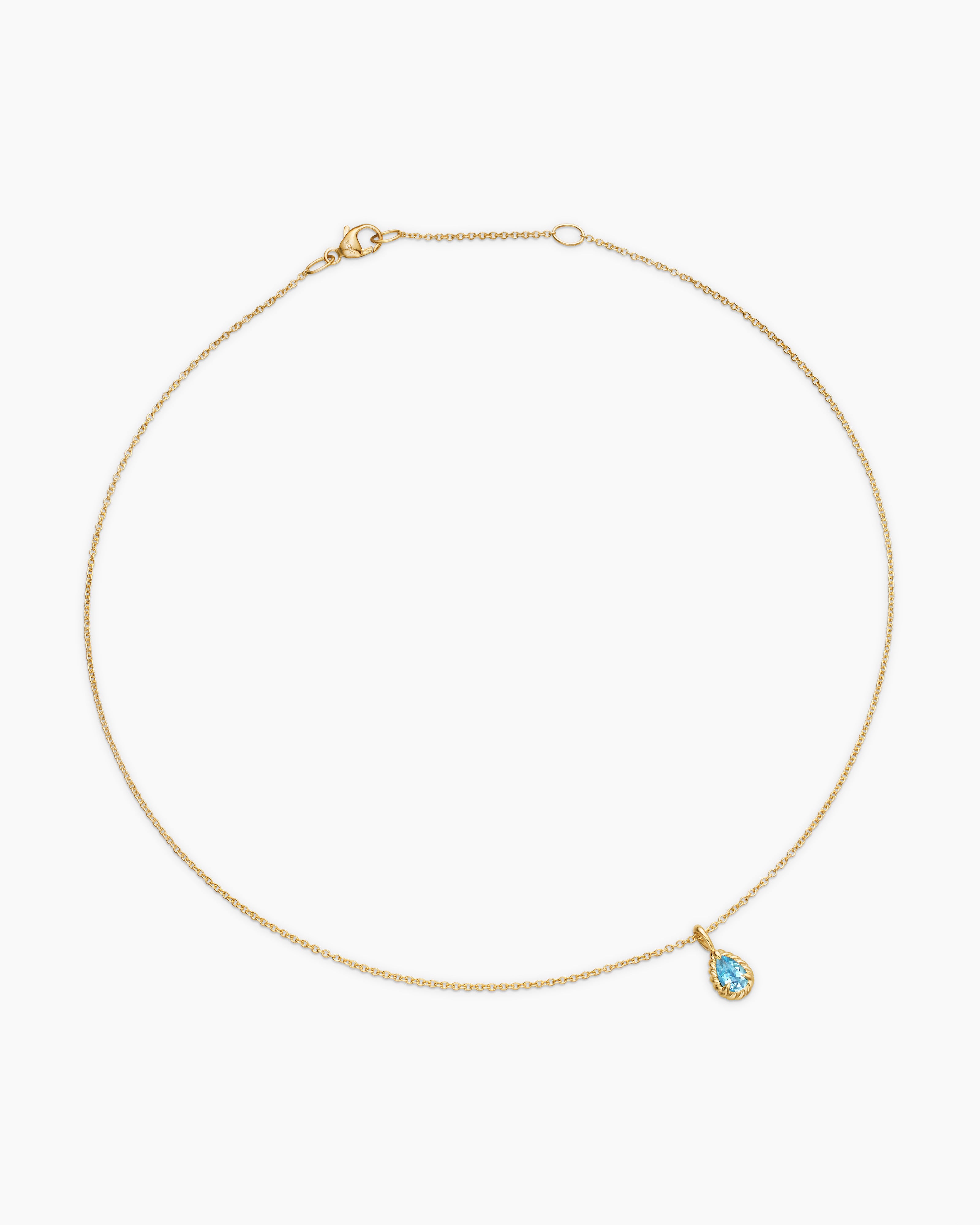 18K Gold Teardrop Necklace for Teens | David Yurman