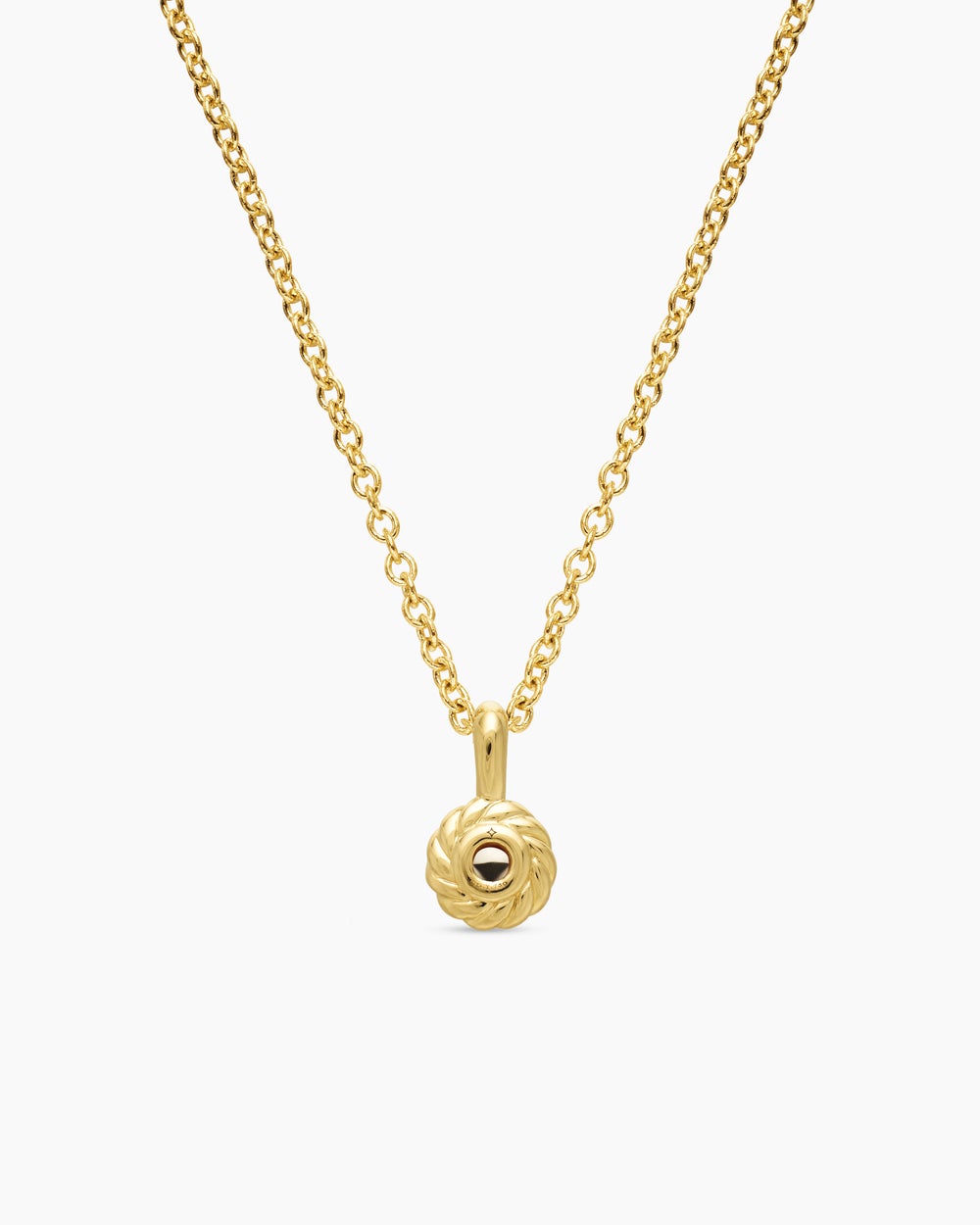 Cable Collectibles® Teen Birthstone Necklace in 18K Yellow Gold with Pearl, 3mm