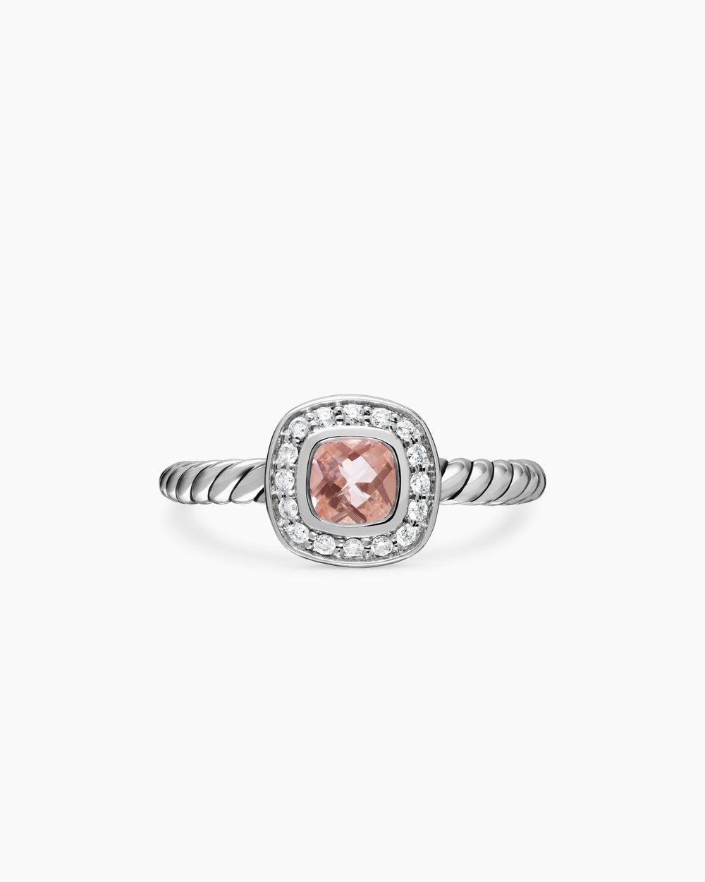 Albion Teen Ring in Sterling Silver with Diamonds, 4mm