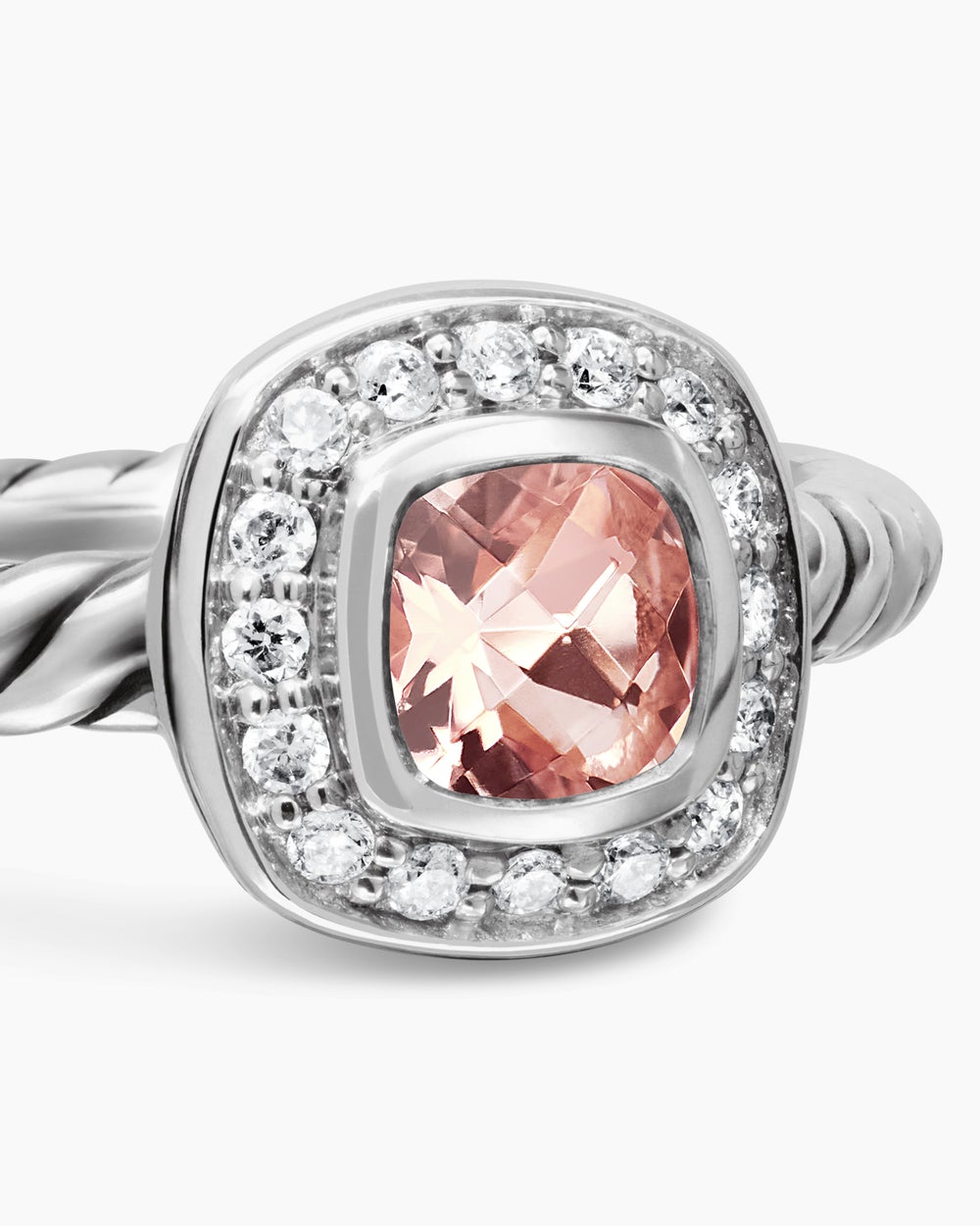 Albion Teen Ring in Sterling Silver with Diamonds, 4mm