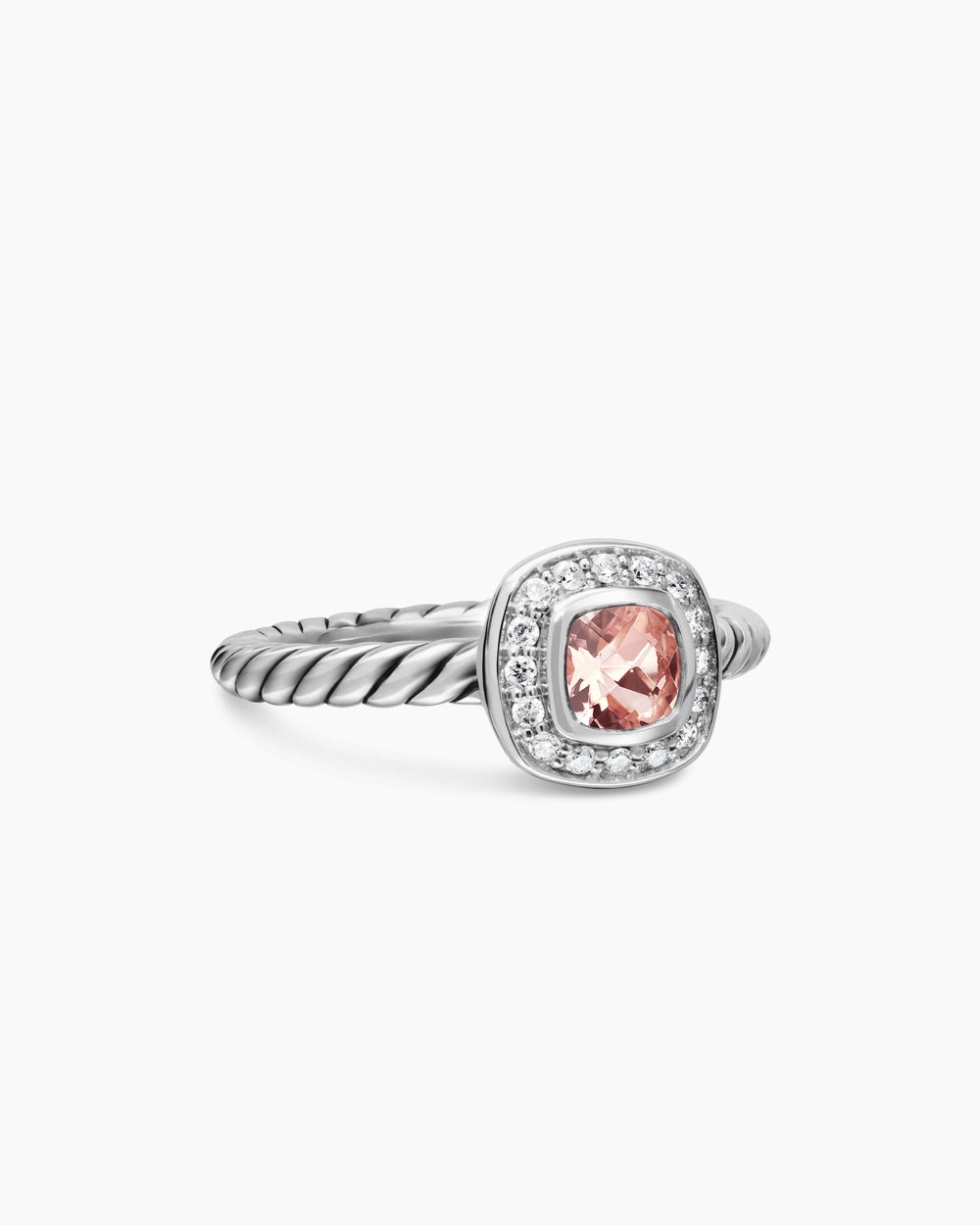 Albion Teen Ring in Sterling Silver with Diamonds, 4mm