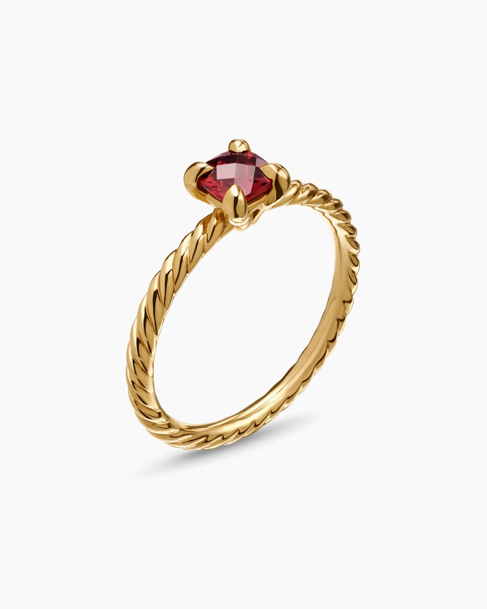 Womens Chatelaine Teen Ring in 18K Yellow Gold, 4mm