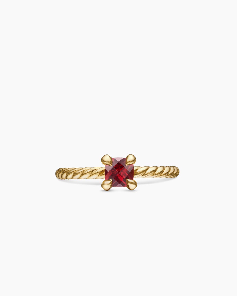 Womens Chatelaine Teen Ring in 18K Yellow Gold, 4mm