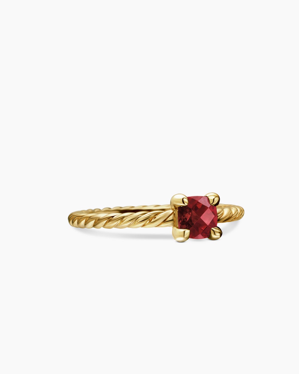 Womens Chatelaine Teen Ring in 18K Yellow Gold, 4mm