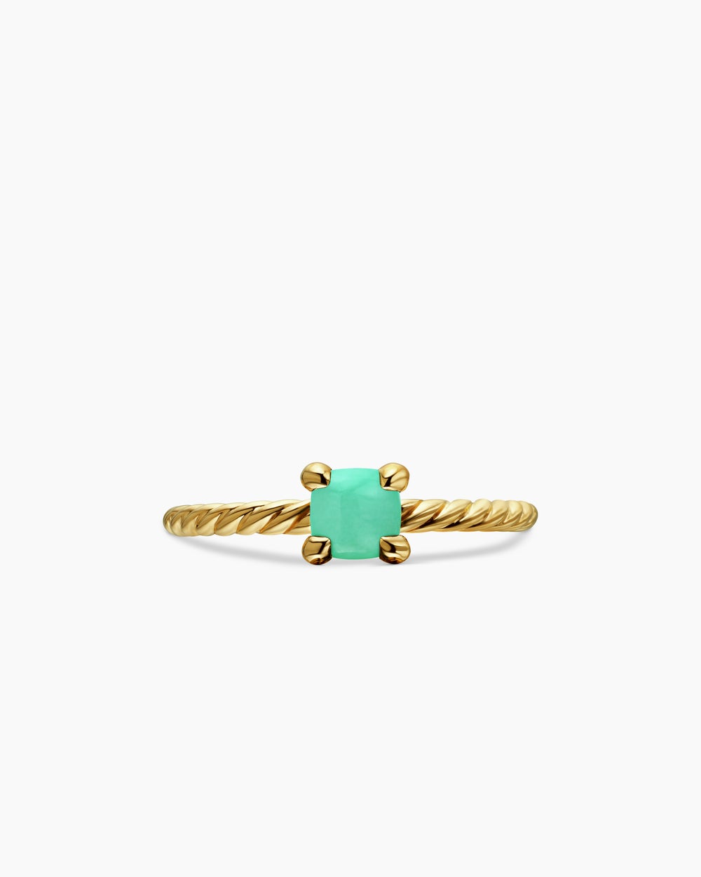 Womens Chatelaine Teen Ring in 18K Yellow Gold, 4mm