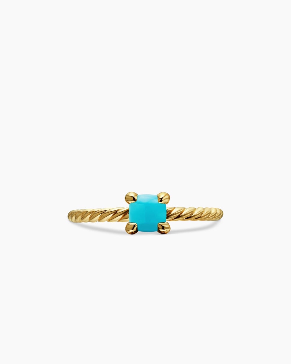Womens Chatelaine Teen Ring in 18K Yellow Gold, 4mm