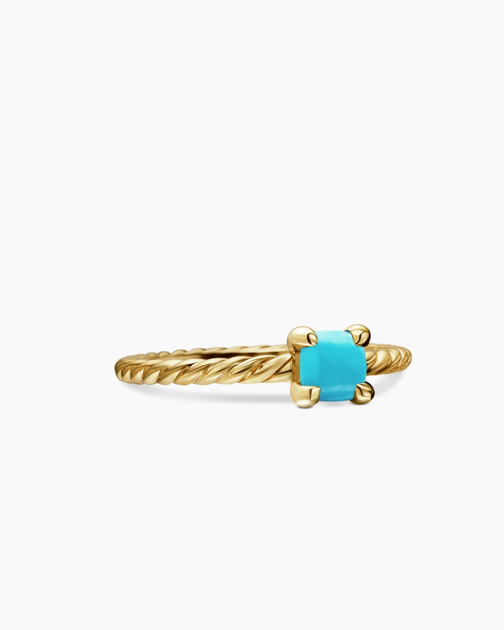Womens Chatelaine Teen Ring in 18K Yellow Gold, 4mm