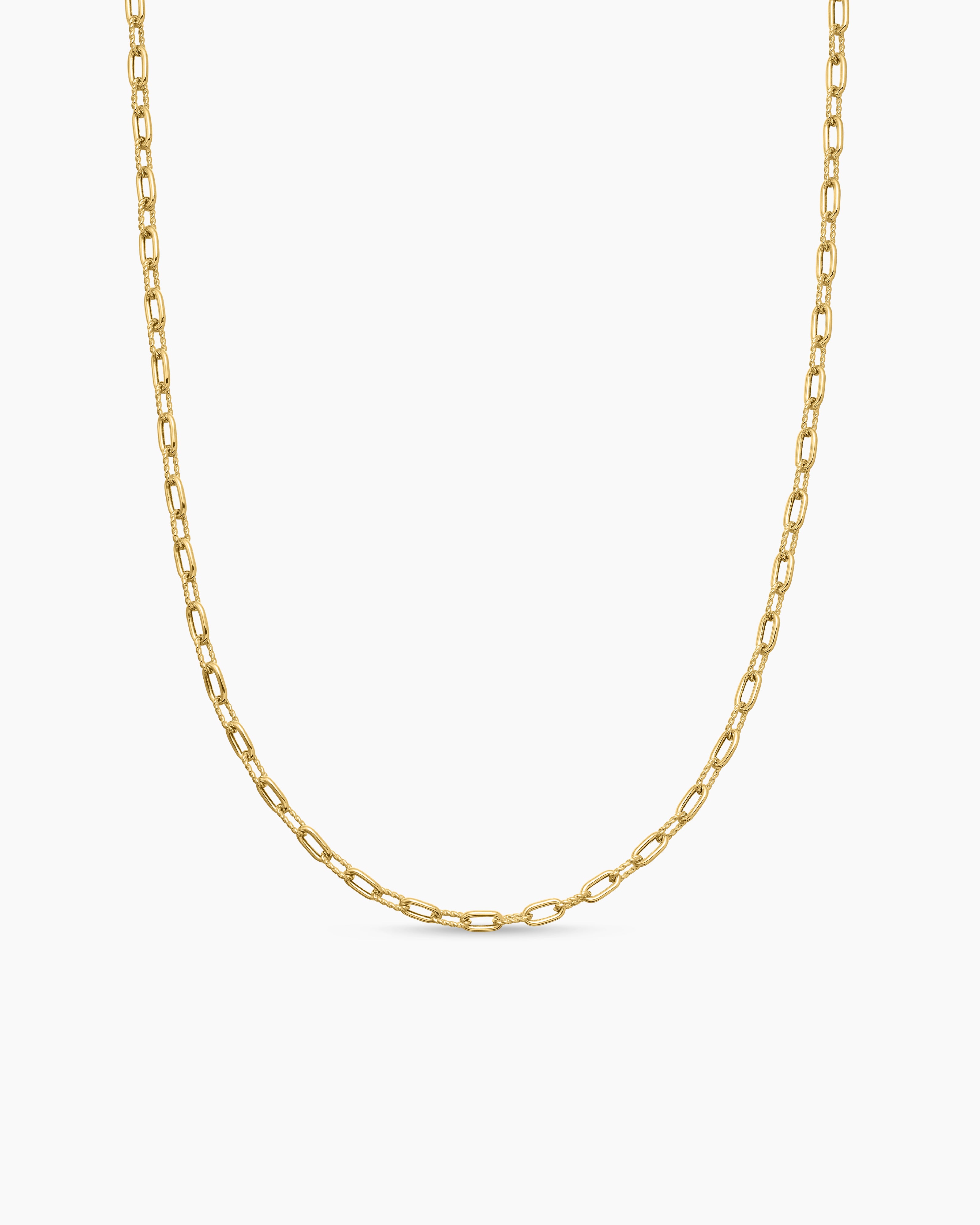 Womens DY Madison Chain Necklace in 18K Yellow Gold, 3mm