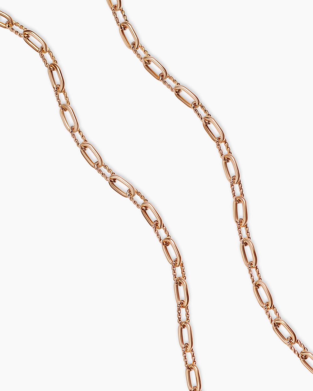 Womens DY Madison Chain Necklace in 18K Rose Gold, 3mm
