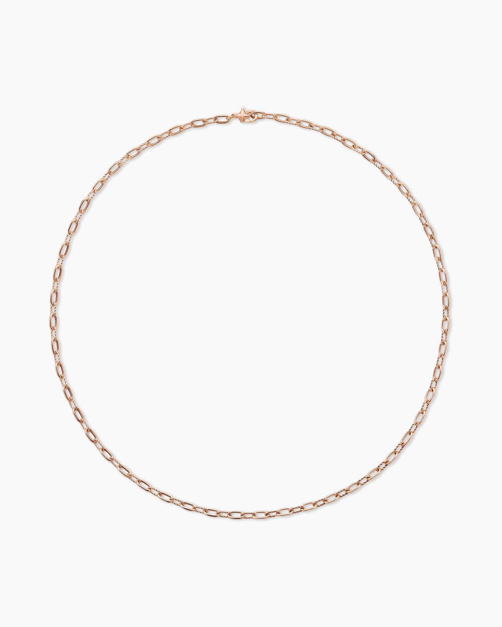 Womens DY Madison Chain Necklace in 18K Rose Gold, 3mm