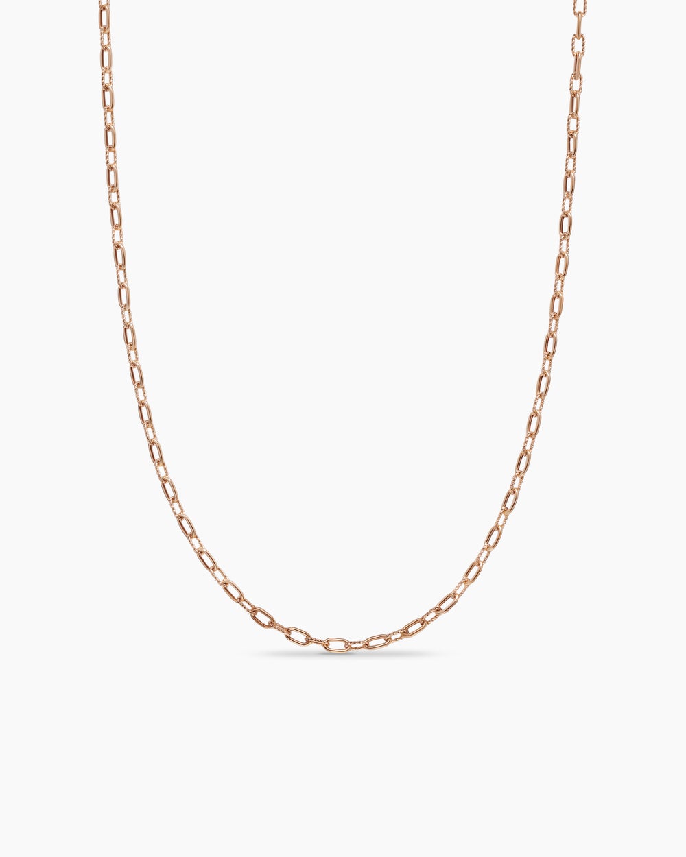 Womens DY Madison Chain Necklace in 18K Rose Gold, 3mm