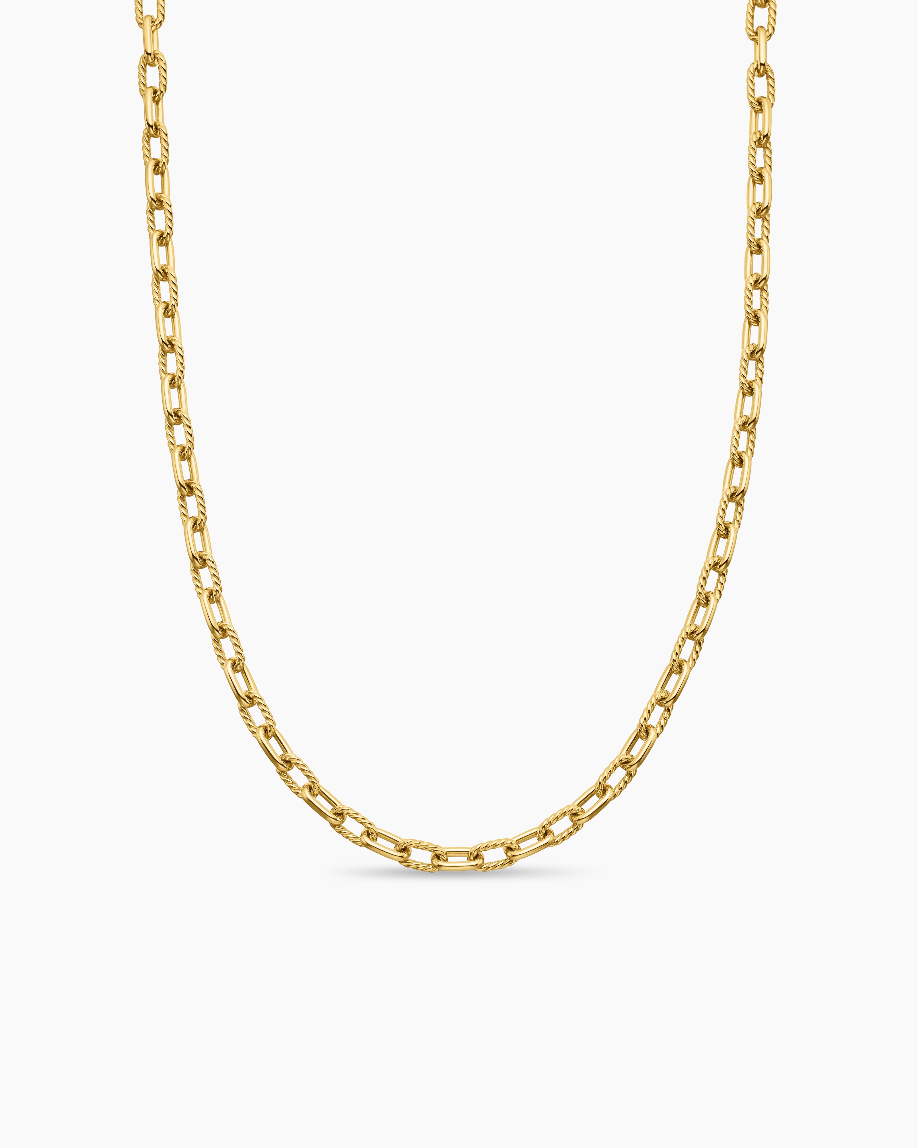 ミュージシャン pointless journey CHAIN NECKLACE GOLD DY Madison® 3mm 18K Gold Chain Necklace | David Yurman