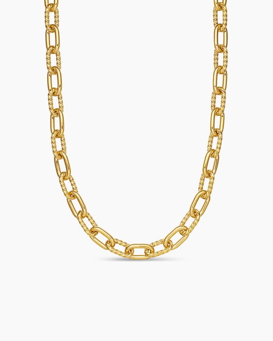 Collier chaîne DY Madison® en or jaune 18 carats, 8,5 mm