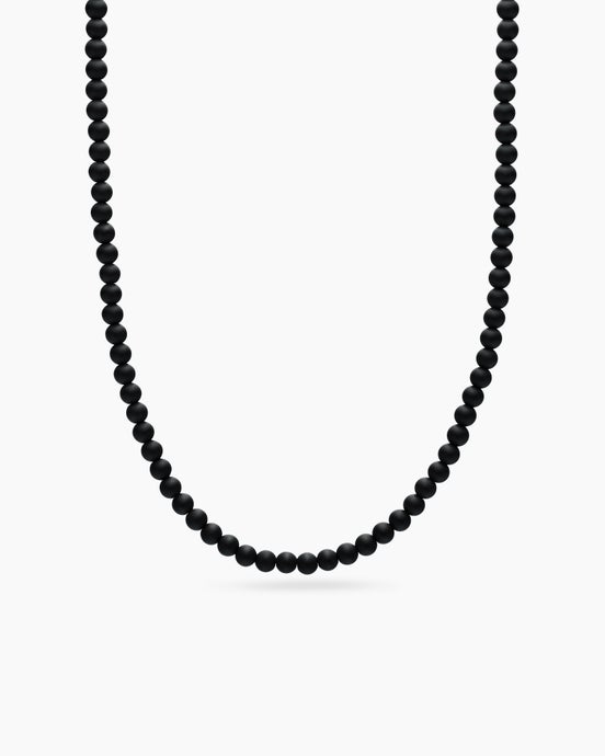 Collier de perles spirituel avec argent sterling, 5 mm
