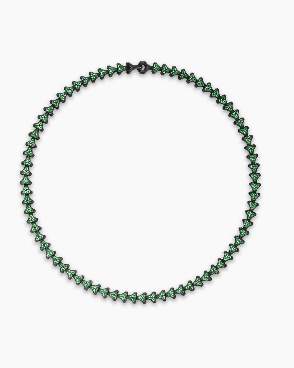 Mens Armory Necklace in Black Titanium, 9.5mm