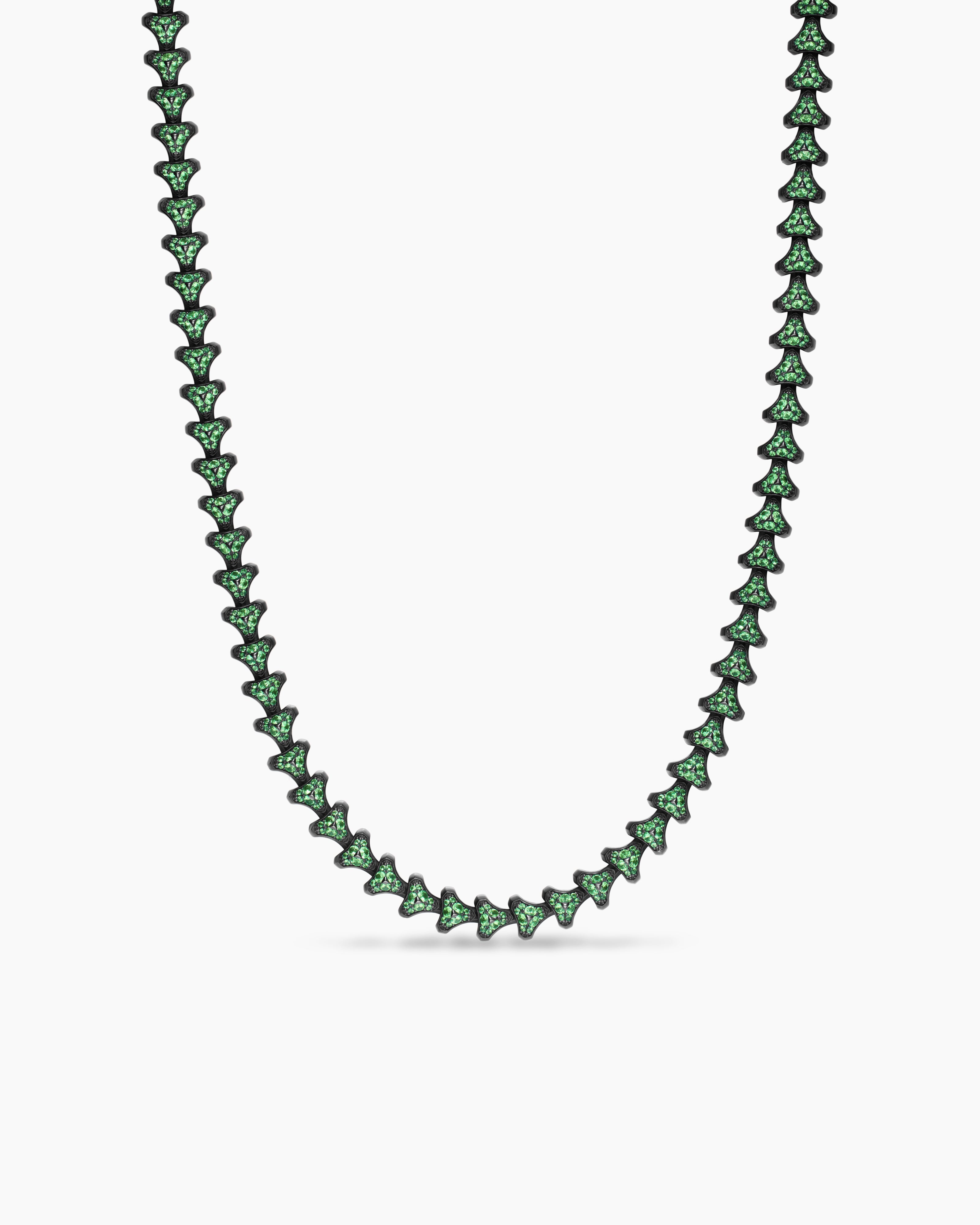 Mens Armory Necklace in Black Titanium, 9.5mm