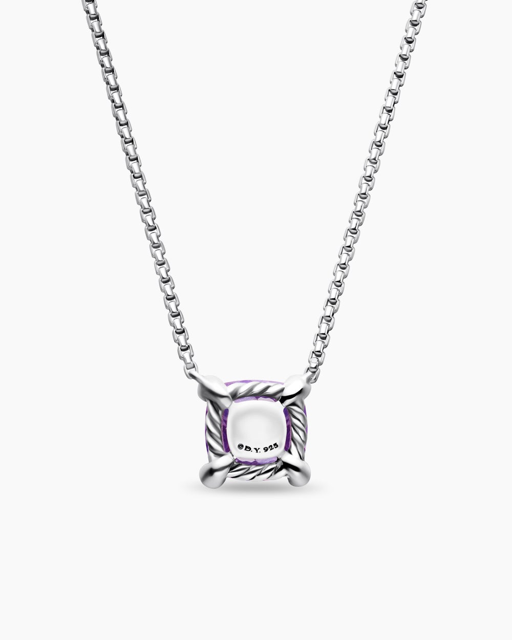 Collier avec pendentif Petite Chatelaine® en argent sterling avec améthyste et diamants, 9 mm femmes