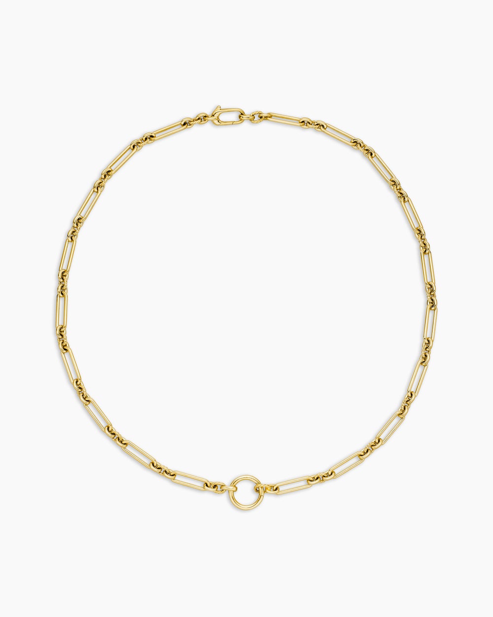 Womens Lexington Chain Necklace in 18ct Yellow Gold, 4.5mm