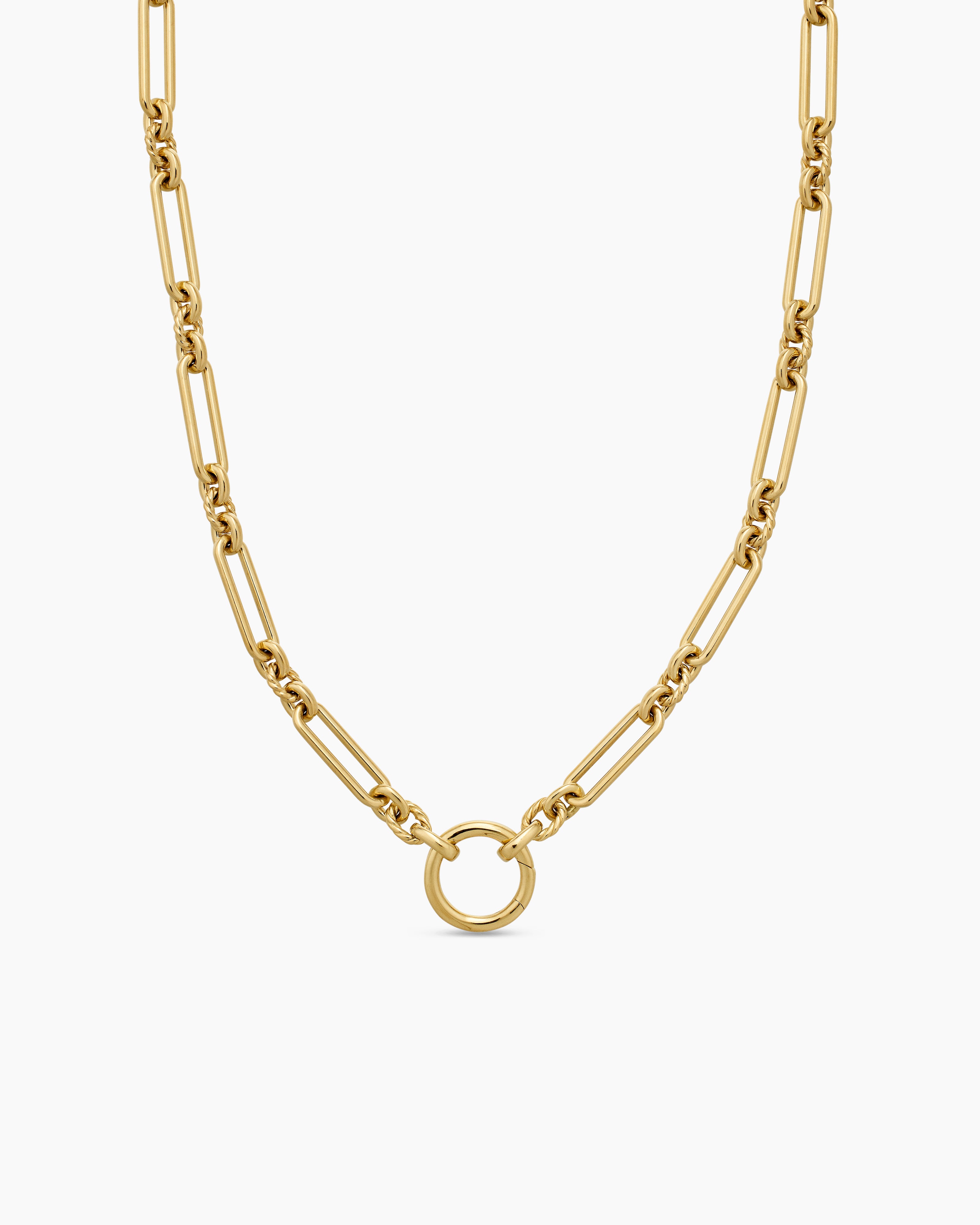 Womens Lexington Chain Necklace in 18ct Yellow Gold, 4.5mm