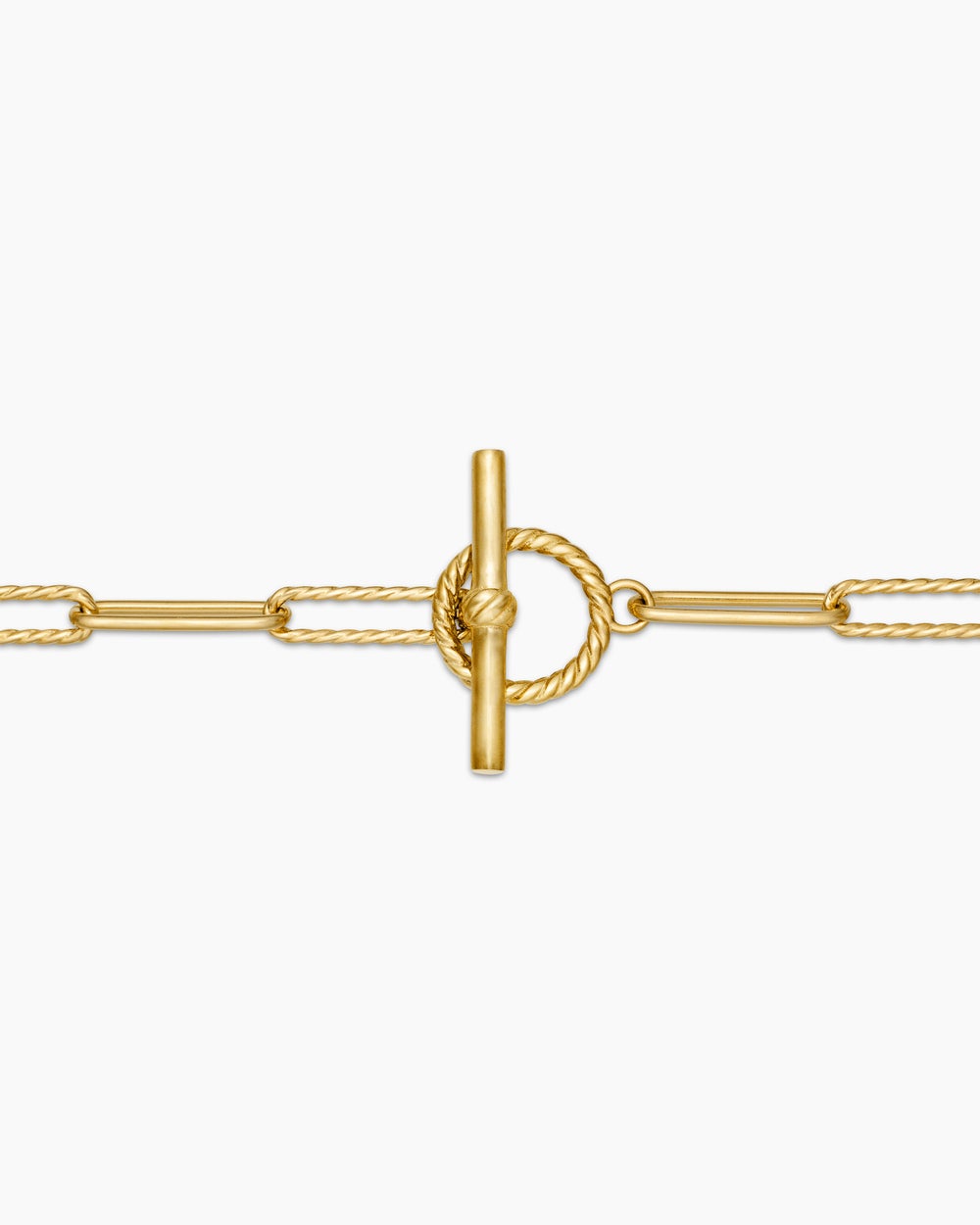 Collier chaîne allongé DY Madison en or jaune 18 carats, 3,5 mm femmes