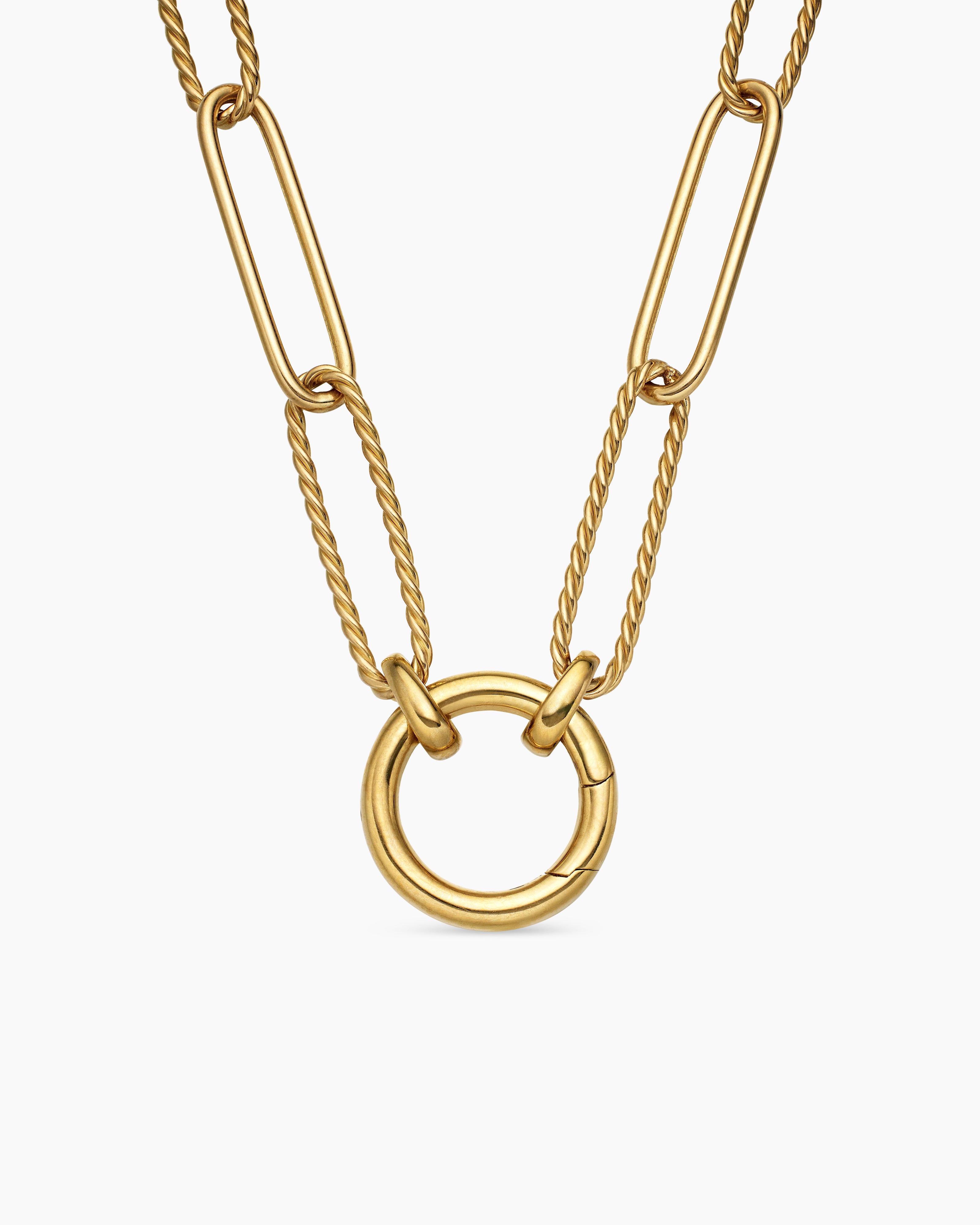 Collier cha&icirc;ne allong&eacute; DY Madison&reg; en or jaune 18 carats, 5 mm femmes 