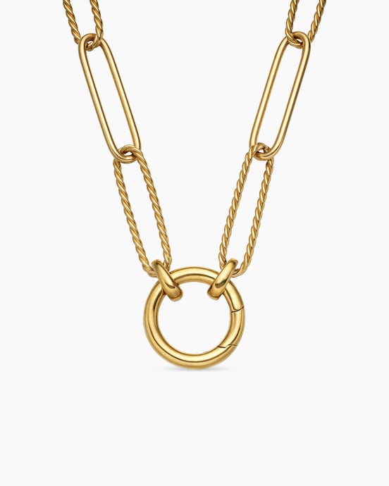 Collier chaîne allongé DY Madison® en or jaune 18 carats, 5 mm
