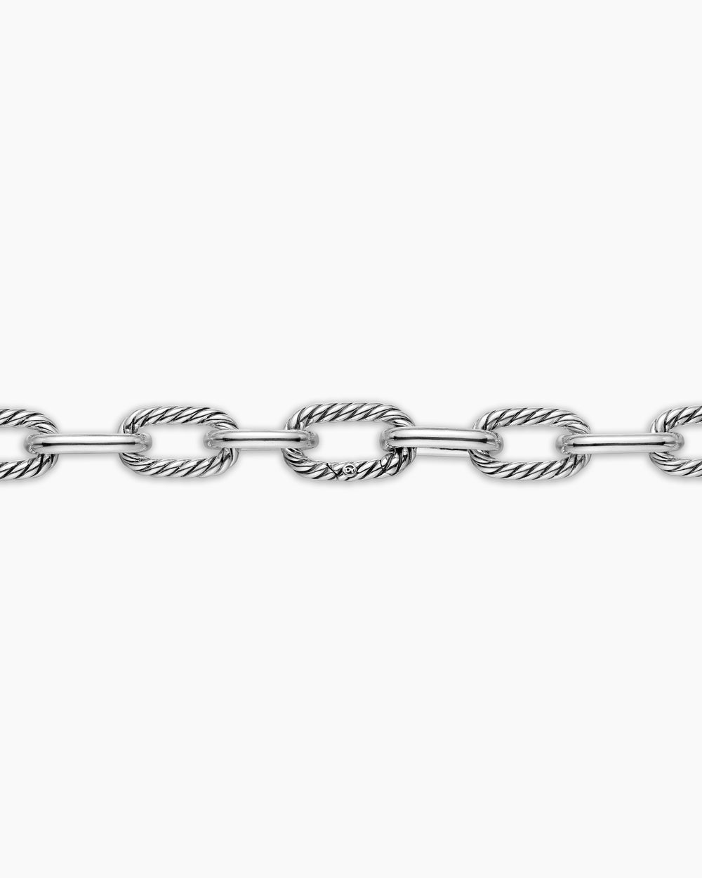 Collier chaîne DY Madison en argent sterling avec or jaune 18 carats, 11 mm pour femmes