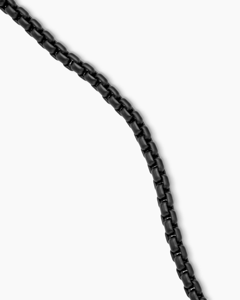 Collier coloré Box Chain DY Bel Aire en acrylique noir avec or jaune 14 carats, 2,7 mm femmes